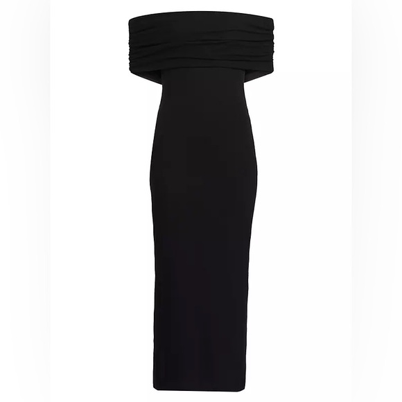 NWT Reformation Josefina Ribbed Off the Shoulder Bodycon Dress Size Small - Picture 1 of 8